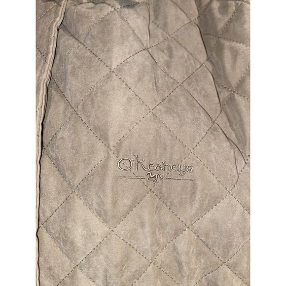 O'KEAHEYS EQUESTRIAN QUILT LIGHT BROWN SUEDE VEST WOMEN'S MEDIUM - Picture 2 of 13
